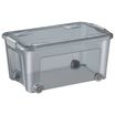 CEP Strata - Boîte de rangement 43L - gris fumé transparent