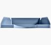 Exacompta Ecotray - Corbeille à courrier BeeBlue - pour format A4+ - bleu clair