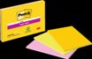 Post-it - Notes Super Sticky - Grand Format - 152 mm x 101 mm - 45 Feuilles/Bloc - 3 Blocs/Paquet - couleurs assorties