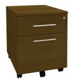 Caisson mobile IDRA/DUAL - L43 x H56 x P60 cm - 2 tiroirs dont 1 DS - Imitation noyer