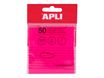 Apli - Notes adhésives - 50 feuilles - 75 x 75 mm - transparentes rose