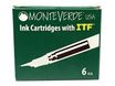 Monteverde - Boîte de 6 cartouches d'encre - bleu nuit