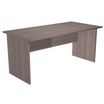 Bureau droit Trend - L160 - Pieds panneaux - plateau imitation frêne Toscan