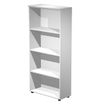 Bibliothèque haute Trend - L80xP35xH180 cm - 3 étagères - gris