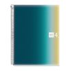 Notebook Aurora, Couverture souple, A4, quadrillage 5x5 mm, 120 feuilles de 4 couleurs, Miquelrius, Iceland.