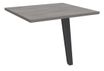 Retour direct pour bureau Steely - L80 - pied carbone - plateau chêne gris