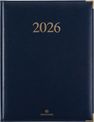 Agenda Kiev - 1 semaine sur 2 pages - 22 x 28 cm - bleu marine - Oberthur