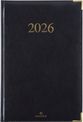 Agenda Kiev - 1 semaine sur 2 pages - 17 x 24,5 cm - noir - Oberthur