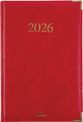 Agenda Kiev - 1 semaine sur 2 pages - 17 x 24,5 cm - rouge - Oberthur