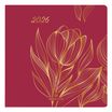 Agenda Astoria - 1 semaine sur 2 pages - 16,5 x 16,5 cm - orange - Oberthur