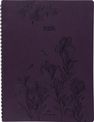 Agenda à spirale Primrose - 1 semaine sur 2 pages - 22 x 28 cm - lilas - Oberthur