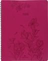 Agenda à spirale Primrose - 1 semaine sur 2 pages - 22 x 28 cm - fuchsia - Oberthur