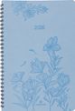 Agenda à spirale Primrose - 1 semaine sur 2 pages - 17 x 24,5 cm - corail - Oberthur