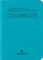 Agenda Colornote - 1 semaine sur 2 pages - 7,5 x 10,5 cm - bleu turquoise - Oberthur