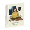 Agenda de bureau Gomargu 21S spiralé - 1 semaine sur 1 page - 15 x 21 cm - Namasté - Exacompta