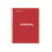 Notebook Emotions, Couverture souple, A4, séyès, 80 feuilles de 1 couleur, Miquelrius, Rouge.