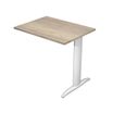 Retour direct pour Bureau Trend pieds métal - L80 - plateau imitation chêne canadien - pieds alu