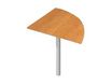 Angle de liaison à 90° pour Bureau Trend - pied anthacite - plateau imitation chêne