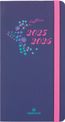 Agenda de poche à élastique Tivoli - 1 semaine sur 2 pages - 9,5 x 17,5 cm - bleu nuit - Oberthur