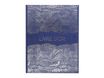 Exacompta Japan - Livre d'or - 270 x 220 mm - 50 feuilles / 100 pages - papier blanc - impressions japonaises - couverture bleue - carton recouvert de papier