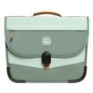Cartable scolaire Léo - 38 cm - 2 compartiments - kaki - Biopic