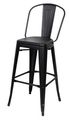 Lot de 2 tabourets hauts URBAN - noir 