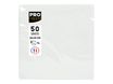 Pronappe - Serviette - Taille 20 x 20 cm - jetable - blanc (pack de 50)
