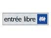 Pickup - Plaque de signalisation - 165 x 44 mm - entrée libre
