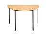 Table modulaire demi-ronde 120 cm - imitation hêtre