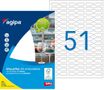 Apli Agipa - Etui A5 - 306 Étiquetttes bijouterie enlevables blanches - 45 x 8 mm - réf 100974