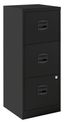 Classeur métallique monobloc - 3 tiroirs - H102 x L41 x P40 cm - anthracite