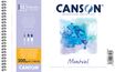 Canson Montval - Bloc dessin à spirales - 12 feuilles - 13 x 21 - 300 gr