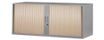Réhausse pour armoire à rideaux métalliques - L120 x P43 x H43 cm - silver/imitation chêne clair