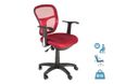 Fauteuil de bureau PHOENIX - accoudoirs fixes - Bordeaux