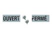 Pickup - Panneau double face - 70 x 150 mm - ouvert/fermé