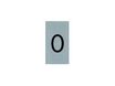 Pickup - Plaque de signalisation - 25 x 44 mm - autocollant - chiffre 0