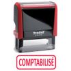 Trodat Xprint - Tampon formule "Comptabilisé" - rouge