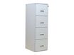 Classeur 4 tiroirs pour dossiers suspendus - 131 x 42 x 54 cm - gris