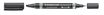 STAEDTLER LUMOCOLOR Duo - Marqueur permanent - double pointe fine et biseautée - noir