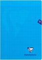 Clairefontaine Mimesys - Cahier polypro A4 (21x29,7 cm) - 96 pages - grands carreaux (Seyes) - bleu