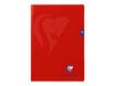 Clairefontaine Mimesys - Cahier polypro A4 (21x29,7 cm) - 96 pages - grands carreaux (Seyes) - rouge
