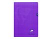 Clairefontaine Mimesys - Cahier polypro A4 (21x29,7 cm) - 96 pages - grands carreaux (Seyes) - violet