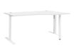Bureau compact 90° à droite YES ! - 160 cm - Pieds ajustables blancs - Blanc