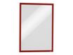 Durable Duraframe Magnetic - 5 Cadres d'affichage magnétiques - A3 - rouge - pour surfaces métalliques