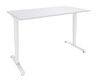 Bureau LEVEL - Bureau éléctrique - L160 - pied blanc - plateau Blanc perle