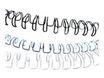 Fellowes - 100 anneaux de reliure en métal - 10 mm - jusqu'à 80 feuilles - blanc