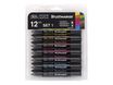 BrushMarker - Pack de 12 stylos pinceaux et marqueurs - teintes vives