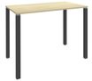 Table Lounge - L120xH105xP60 cm - 4 Pieds carbone - plateau imitation érable