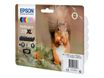 Epson 378XL Ecureuil - pack de 6 - noir, cyan, magenta, jaune, magenta clair, cyan clair - cartouche d'encre originale