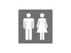 Pickup Home 3D - Plaque Acrylique Femmes/Hommes - 9 x 9 cm - bois